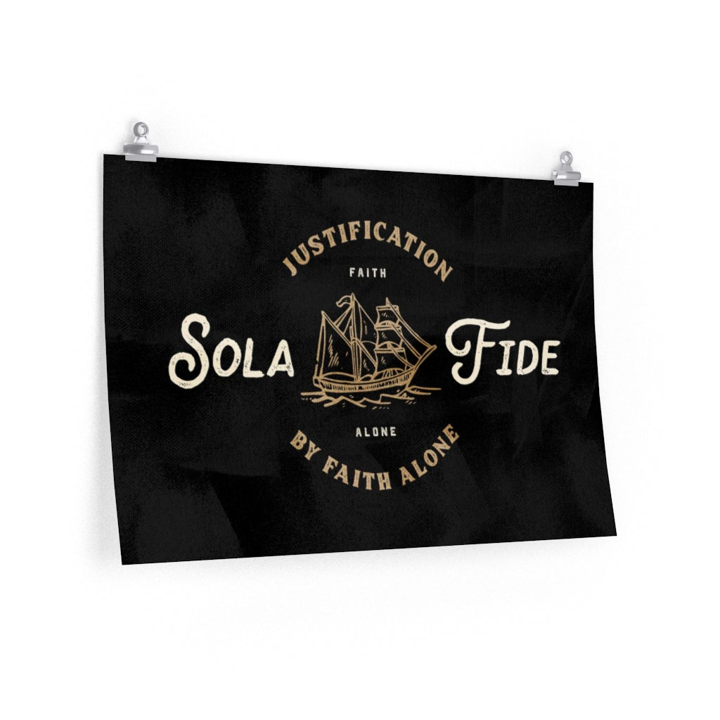 Premium Matte Poster — Sola Fide