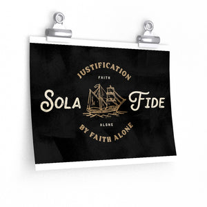 Premium Matte Poster — Sola Fide